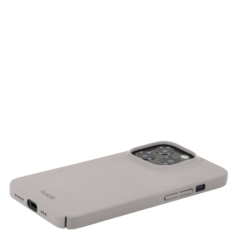 Holdit iPhone 14 Pro Slim Plastic Case - Taupe