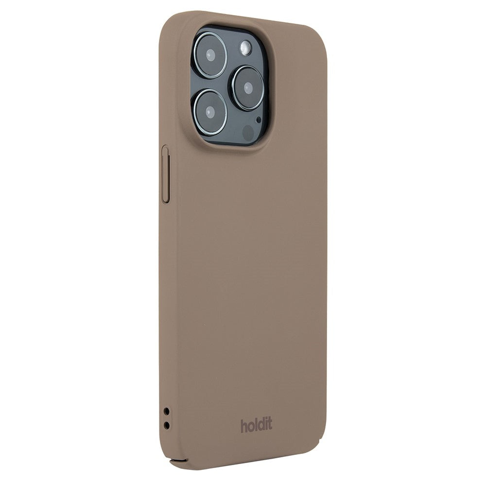 Holdit iPhone 14 Pro Slim Plastic Case - Mocha Brown