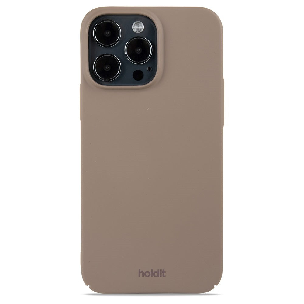 Holdit iPhone 14 Pro Max Slim Plastic Case - Mocha Brown