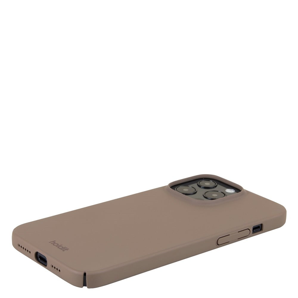 Holdit iPhone 14 Pro Max Slim Plastic Case - Mocha Brown