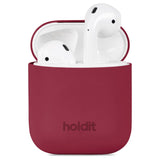 Holdit Silicone Case For AirPods (1st & 2nd gen.) - Red Velvet