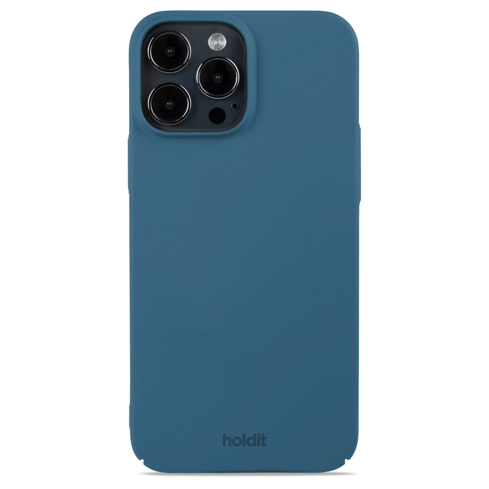 Holdit iPhone 13 Pro Max Slim Plastic Case - Denim Blue