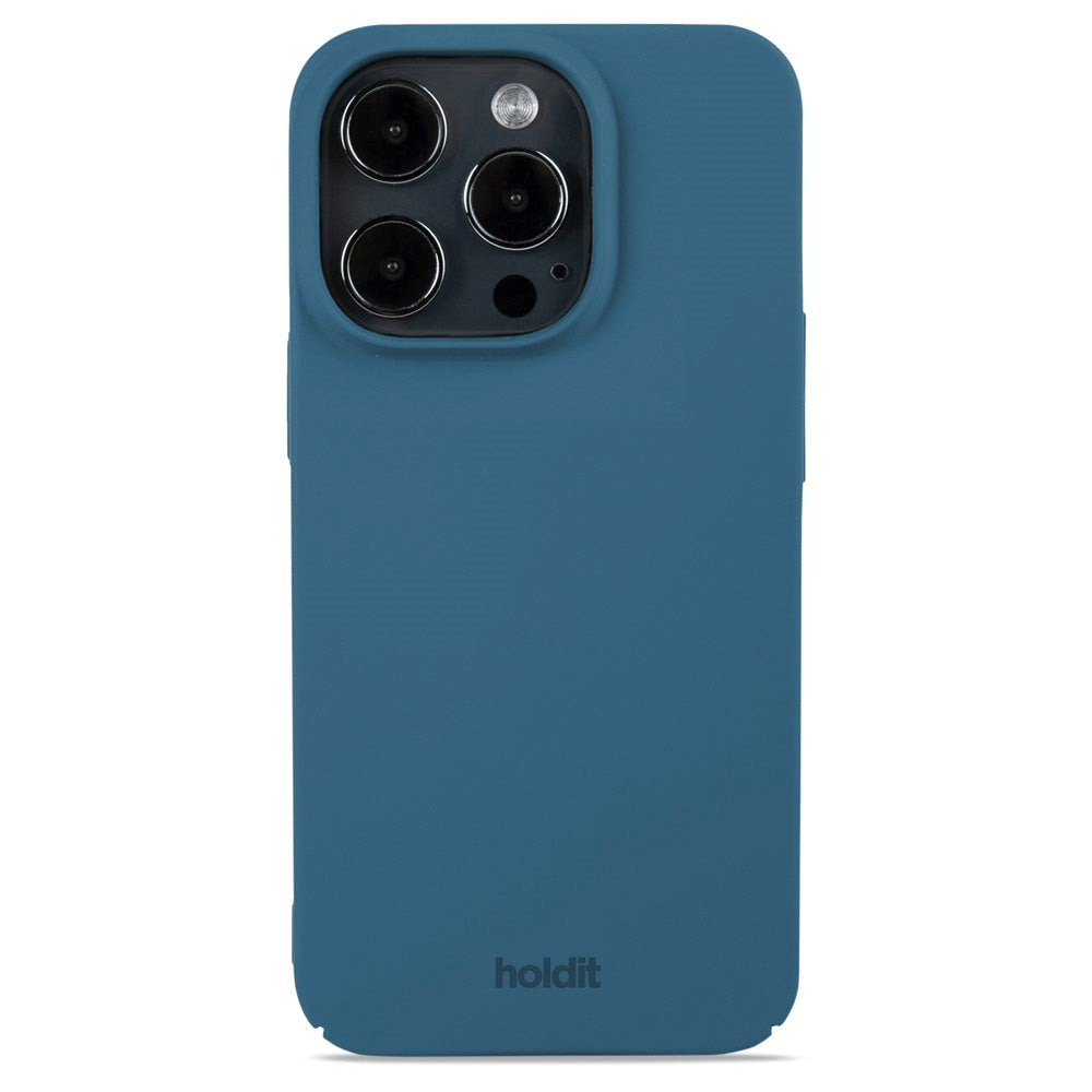 Holdit iPhone 14 Pro Slim Plastic Case - Denim Blue