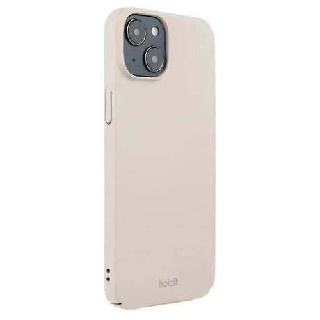 Holdit iPhone 15 Plus Slim Plastic Case - Light Beige