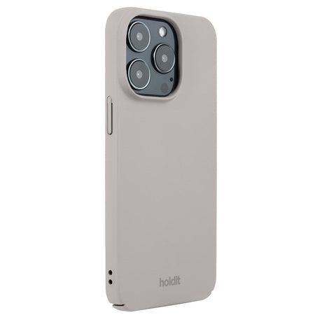 Holdit iPhone 15 Pro Slim Plastic Case - Taupe