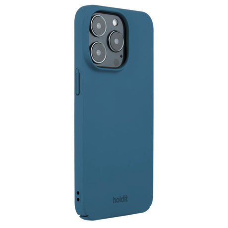 Holdit iPhone 15 Pro Slim Plastic Case - Denim Blue