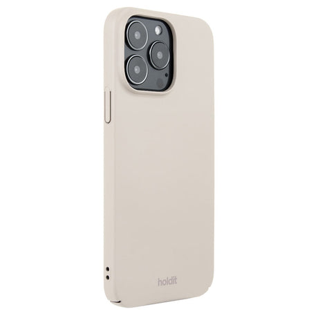 Holdit iPhone 15 Pro Max Slim Plastic Case - Light Beige