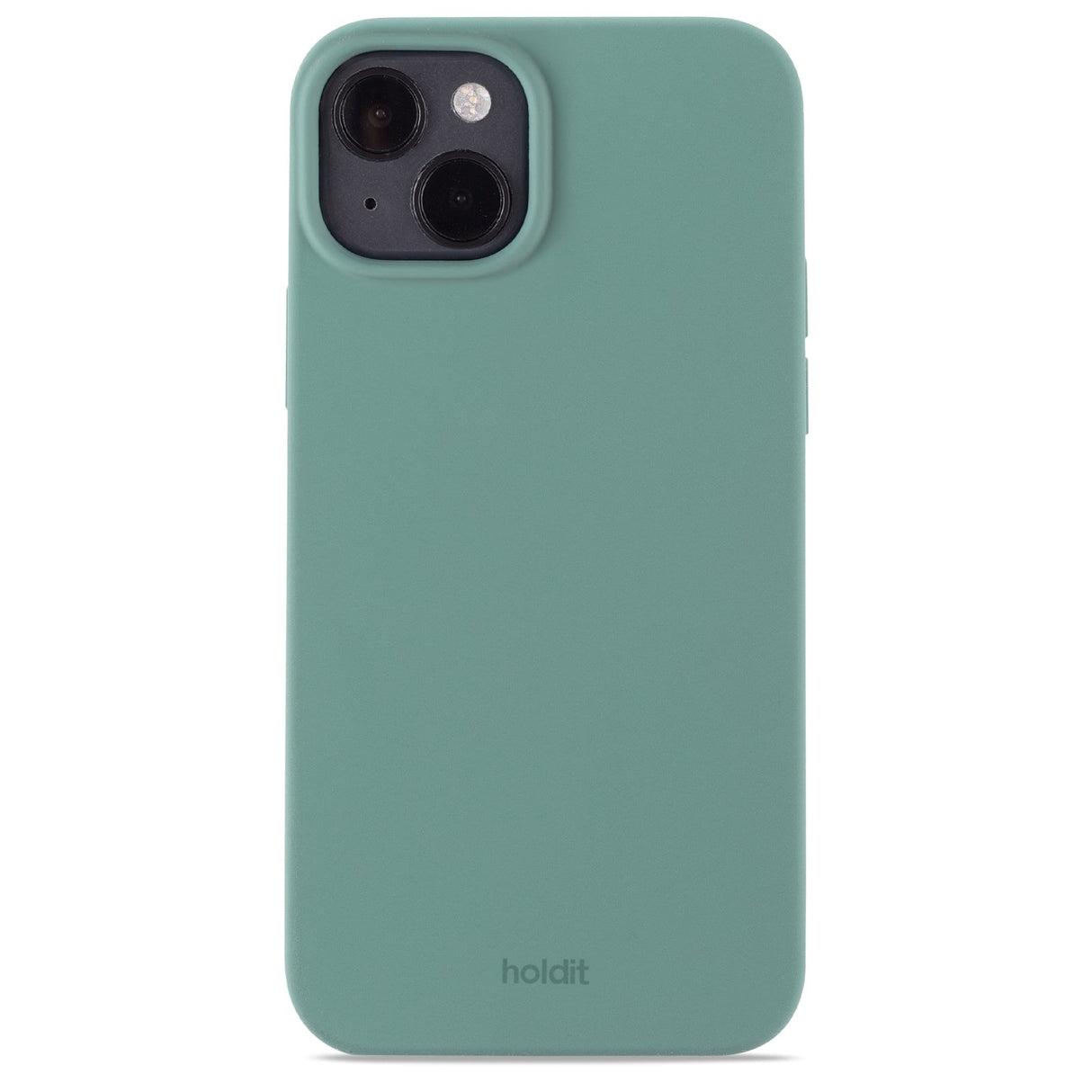 Holdit iPhone 15 Plus Soft Touch Silicone Case - Moss Green