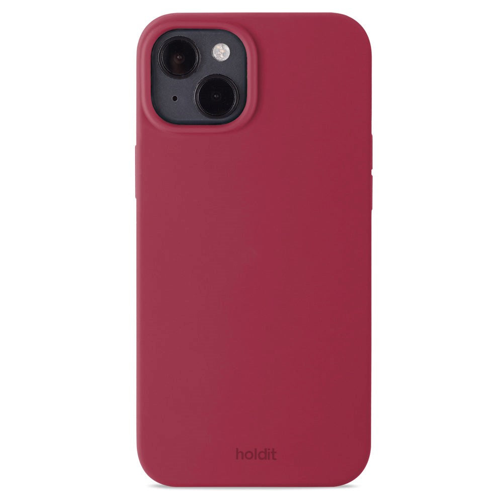 Holdit iPhone 15 Plus Soft Touch Silikone Case - Red Velvet