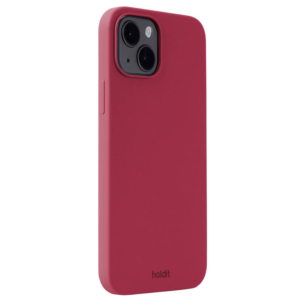 Holdit iPhone 15 Plus Soft Touch Silikone Case - Red Velvet