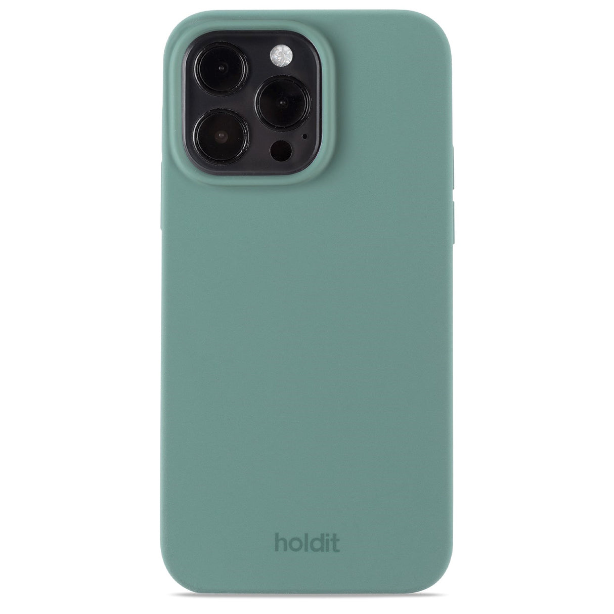 Holdit iPhone 15 Pro Max Soft Touch Silicone Case - Moss Green