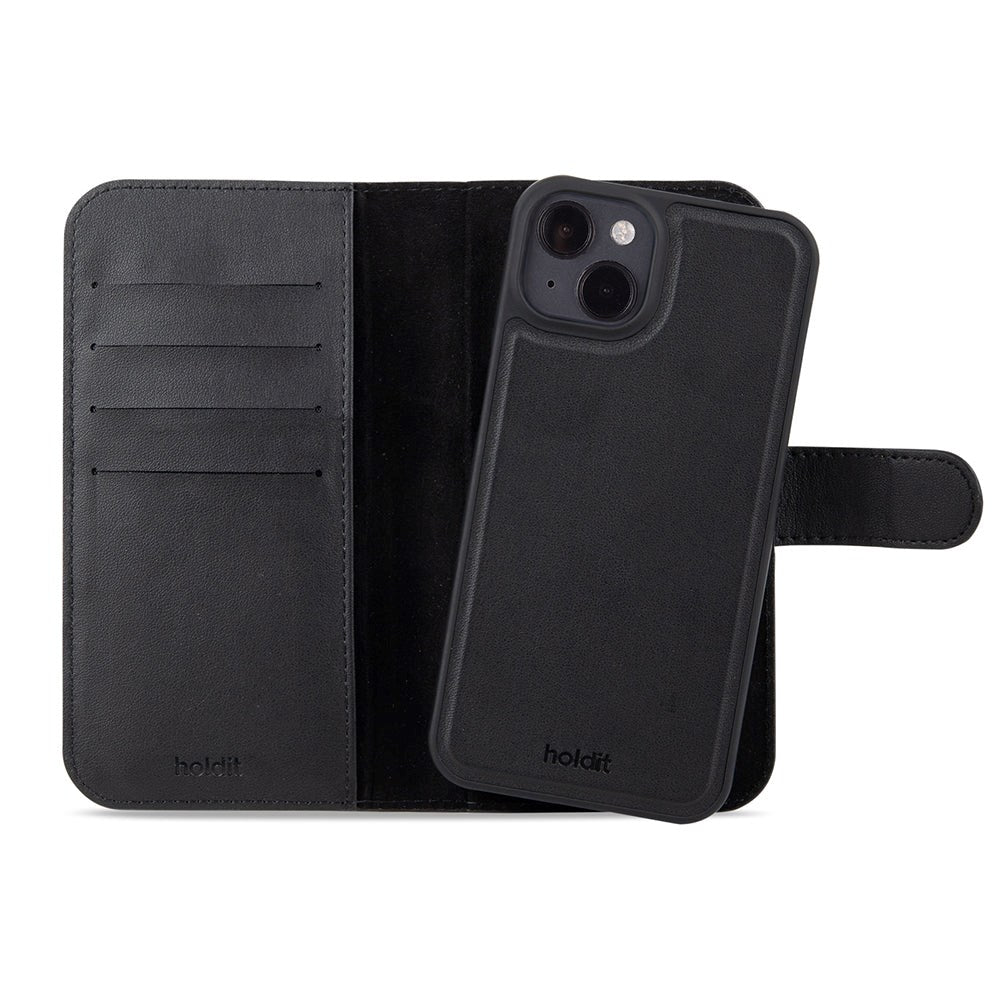 Holdit iPhone 15 Wallet Case Magnet Plus - Black