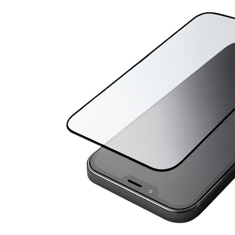 Holdit iPhone 15 Pro Max Tempered Glass Screen Protector 3D - Case Friendly - Transparent / Black Edges