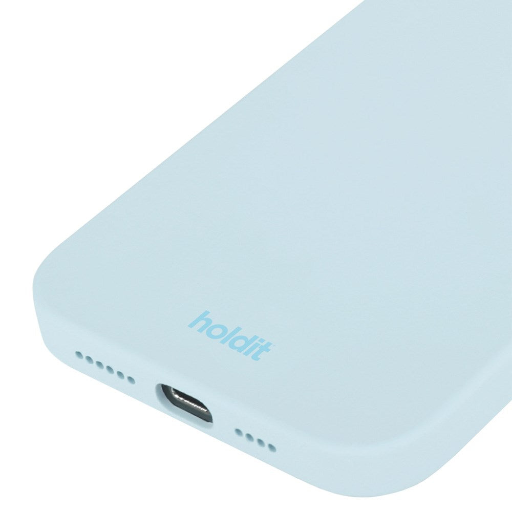 Holdit iPhone 14 Pro Soft Touch Silikone Case - Mineral Blue