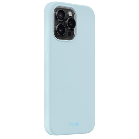 Holdit iPhone 15 Pro Max Soft Touch Silikone Case - 
Mineral Blue