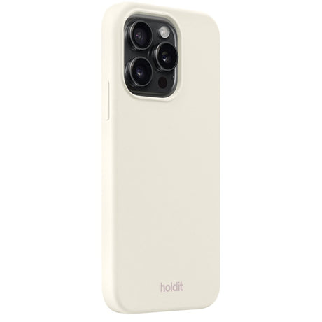 Holdit iPhone 15 Pro Soft Touch Silikone Case - Soft Linen