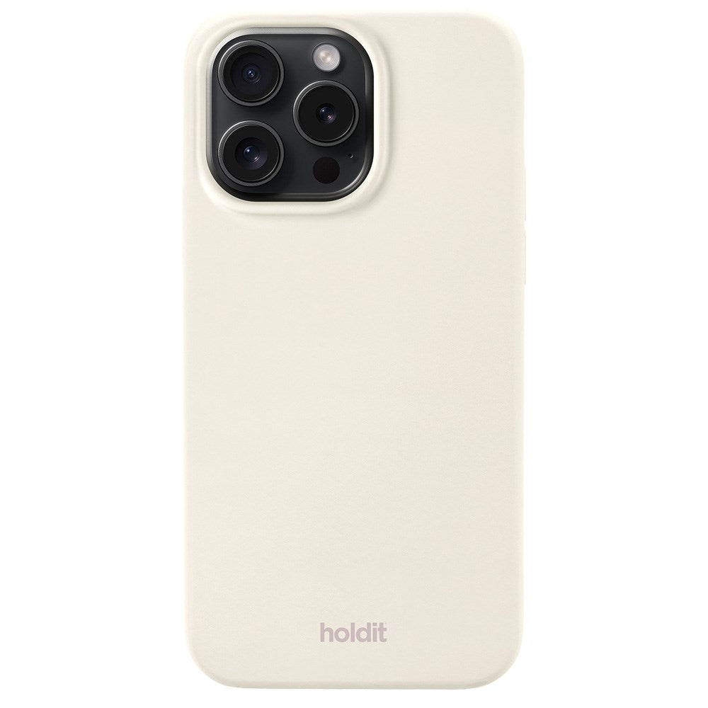 Holdit iPhone 15 Pro Max Soft Touch Silikone Case - 
Soft Linen