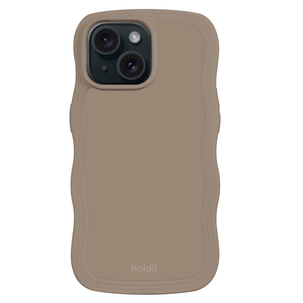 Holdit iPhone 15 / 14 / 13 Wavy Case - Mocha Brown