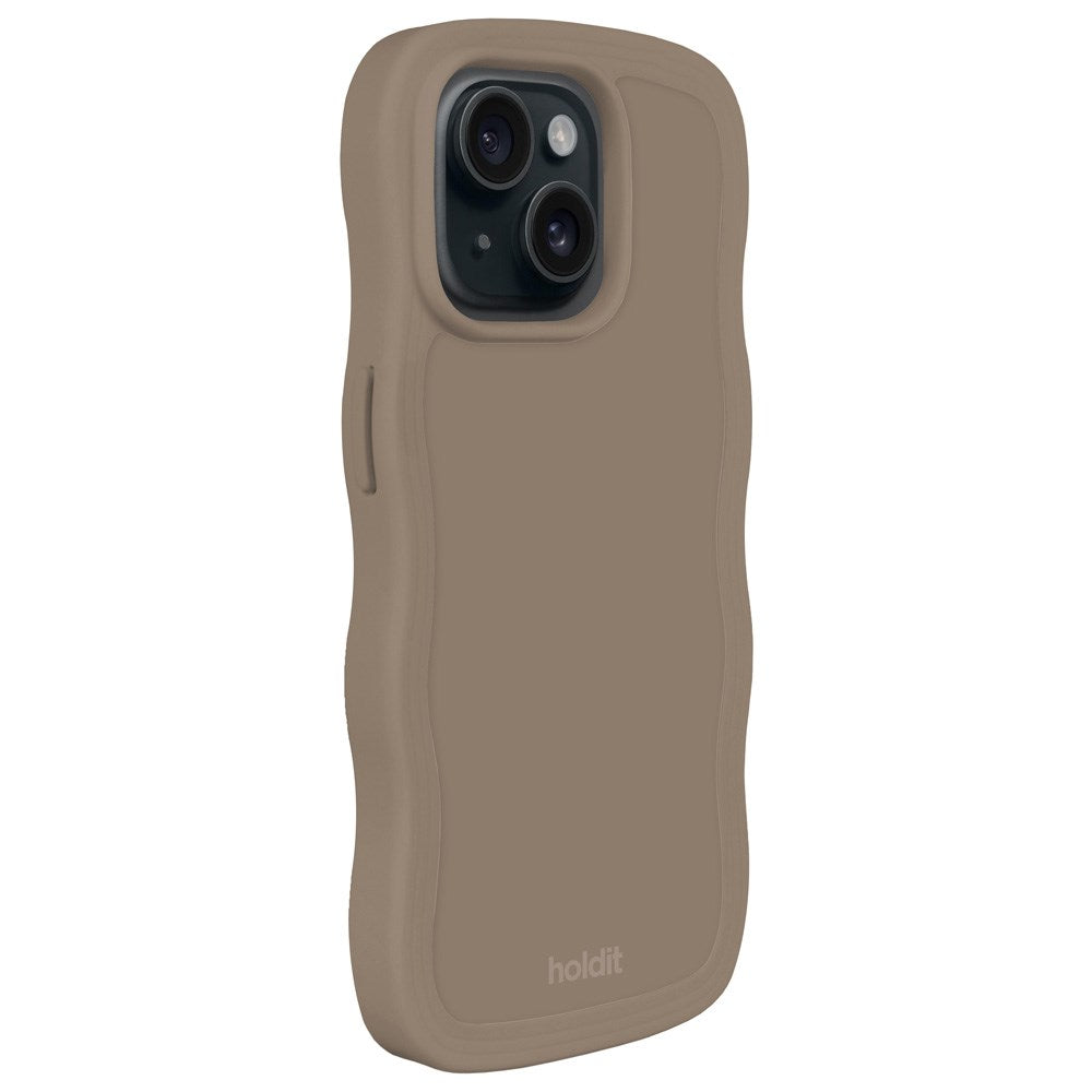 Holdit iPhone 15 / 14 / 13 Wavy Case - Mocha Brown