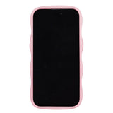 Holdit iPhone 14 Pro Wavy Case - Pink / Transparent