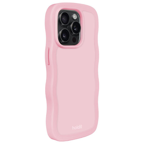 Holdit iPhone 15 Pro Wavy Case - Pink