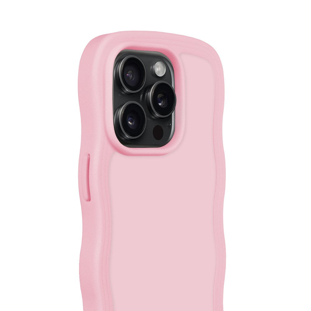 Holdit iPhone 15 Pro Max Wavy Case - Pink