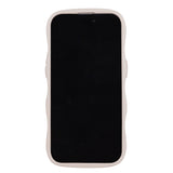 Holdit iPhone 15 Pro Wavy Case - Light Beige