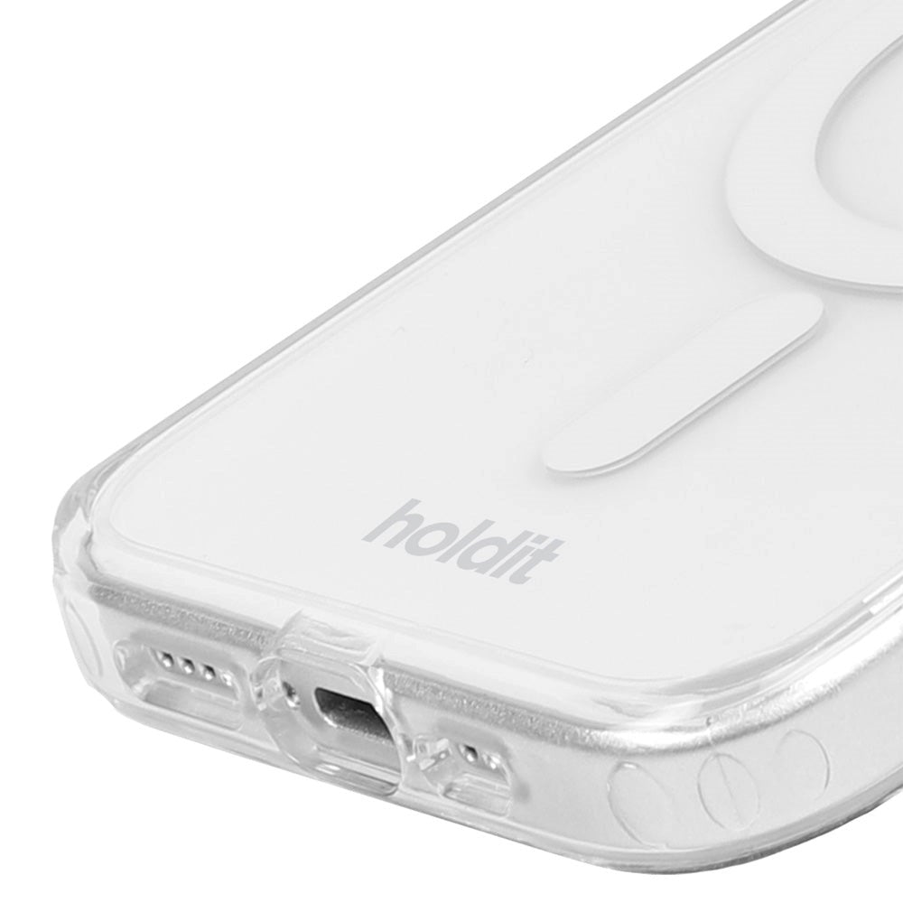 Holdit iPhone 15 / 14 / 13 MagSafe Case - Transparent / White