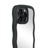 Holdit iPhone 14 Pro Wavy Case - Black / Mirror