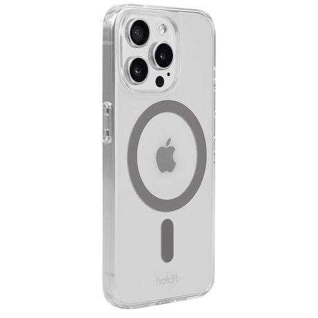 Holdit iPhone 15 Pro MagSafe Case - Transparent / Space Grey