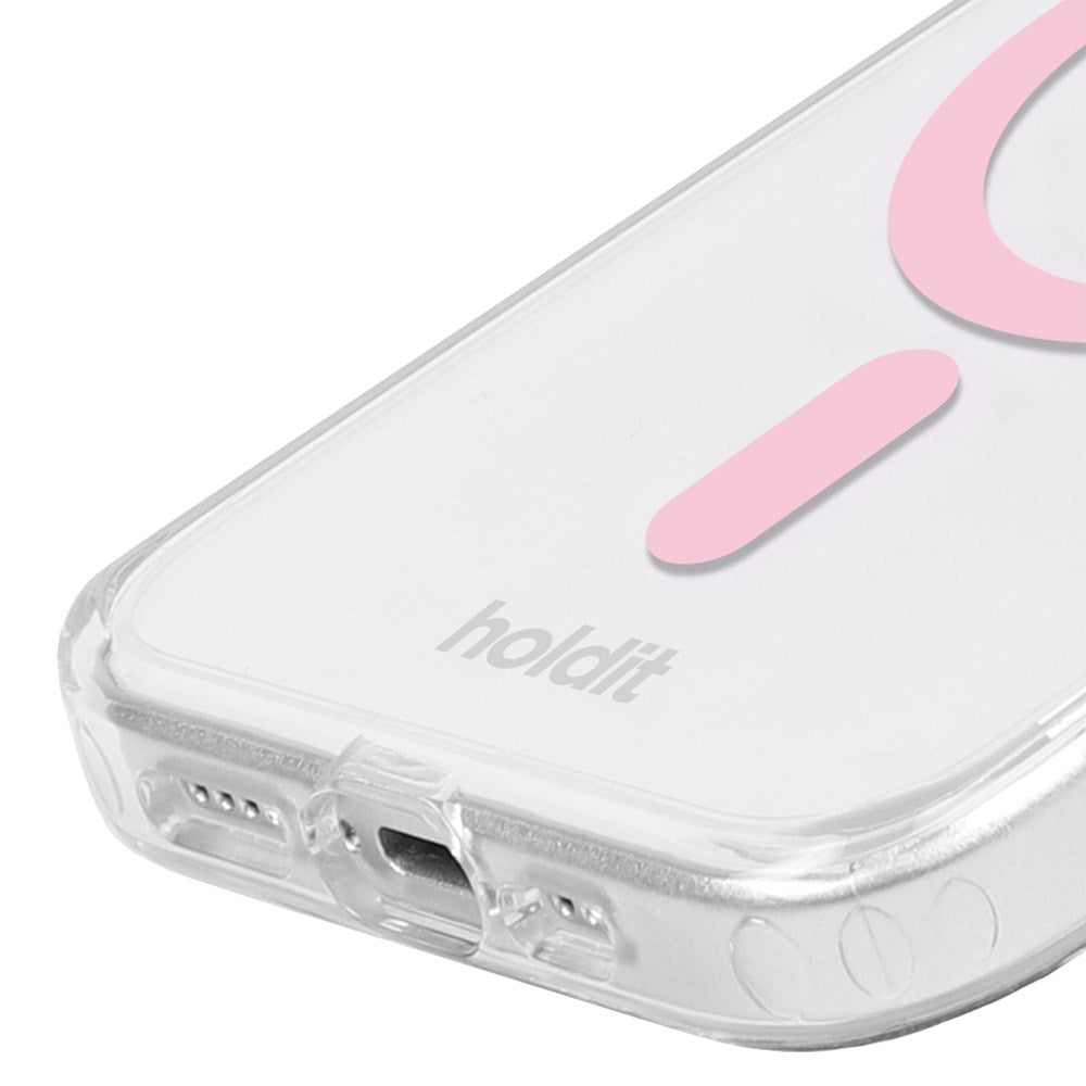 Holdit iPhone 12 / 12 Pro MagSafe Case - Transparent / Pink