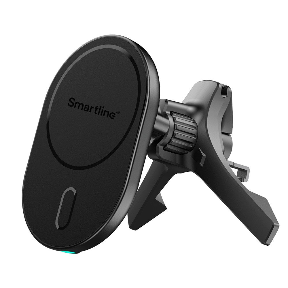 Smartline Magnetic Mobile Phone Holder for Car Ventilation with 15W Wireless Charging - MagSafe - Compatible - Black