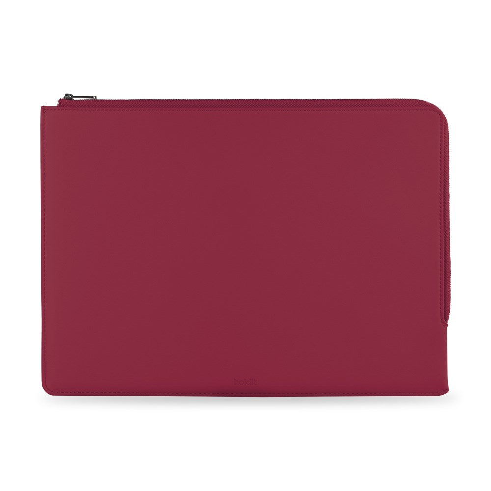 Holdit Leather Sleeve for MacBook / Laptop 16" (35,8 x 25 cm) - Red Velvet