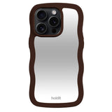 Holdit iPhone 15 Pro Max Wavy Case - Chocolate / Mirror