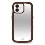 Holdit iPhone 15 / 14 / 13 Wavy Case - Chocolate / Mirror