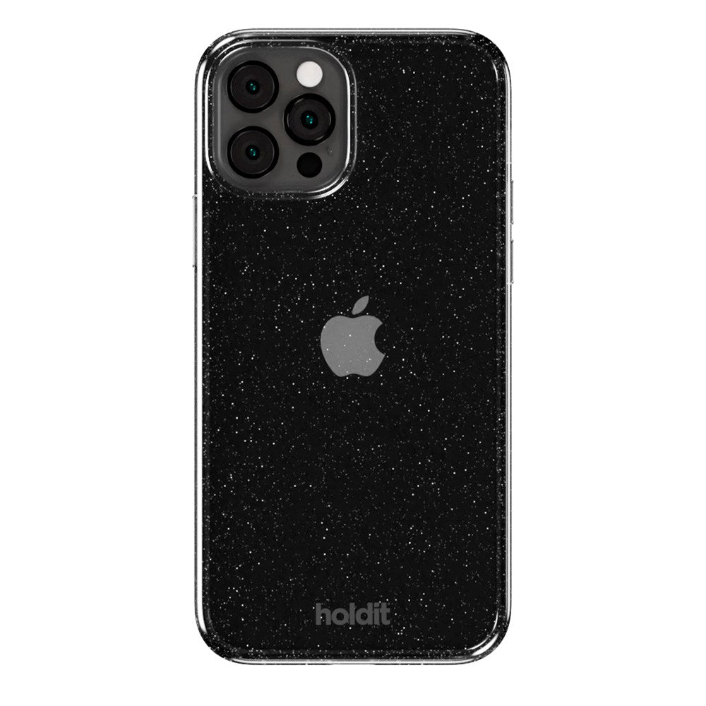 Holdit iPhone 12 / 12 Pro Glitter Case - Black