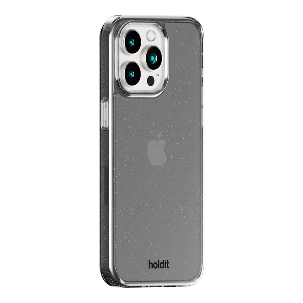 Holdit iPhone 15 Pro Glitter Case - Black