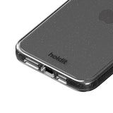 Holdit iPhone 15 Pro Glitter Case - Black