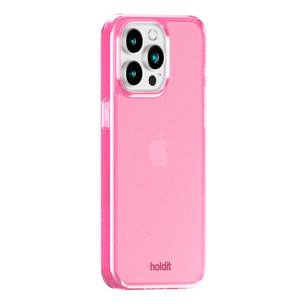 Holdit iPhone 15 Pro Glitter Case - Pink