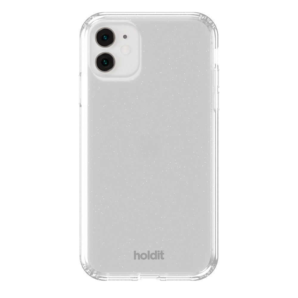 Holdit iPhone 11 / XR Glitter Case - White