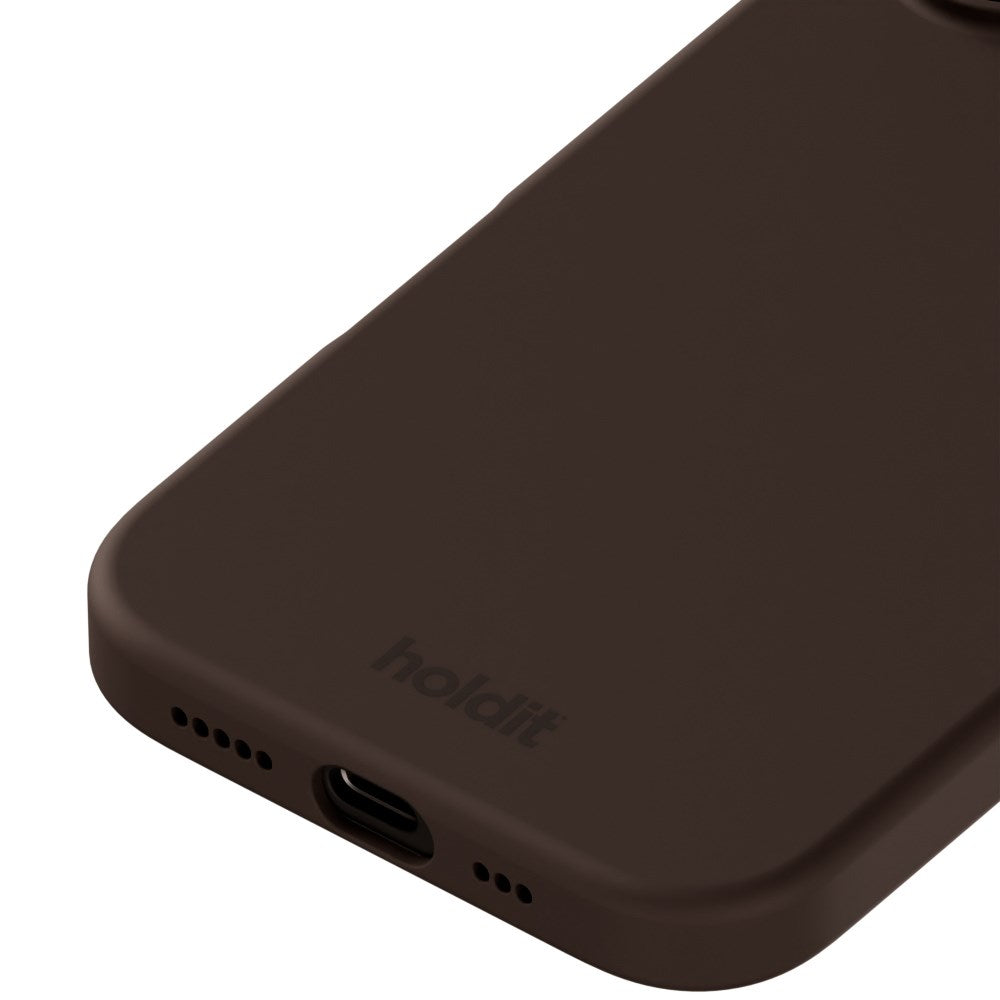 Holdit iPhone 16 Soft Touch Silikone Case - Chocolate