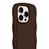 Holdit iPhone 15 Pro Wavy Case - Chocolate