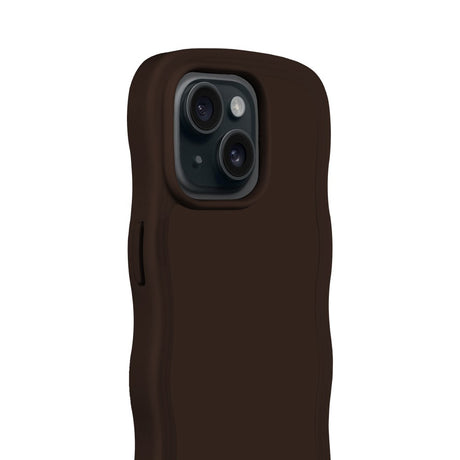 Holdit iPhone 15 / 14 / 13 Wavy Case - Chocolate