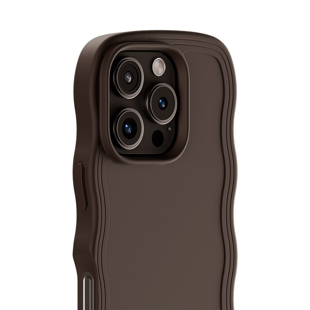 Holdit iPhone 16 Pro Wavy Case - Chocolate