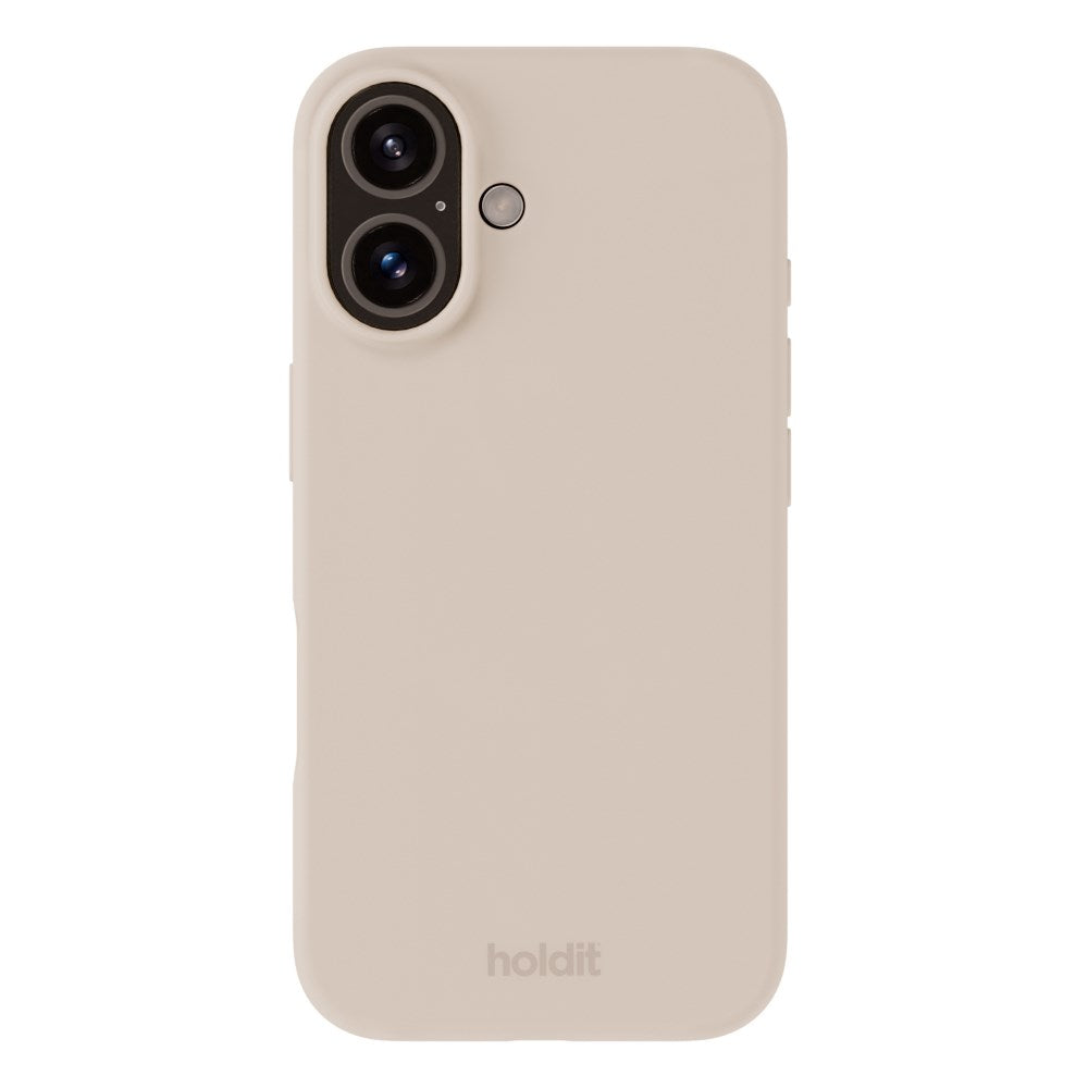 Holdit iPhone 16 Soft Touch Silikone Case - Light Beige