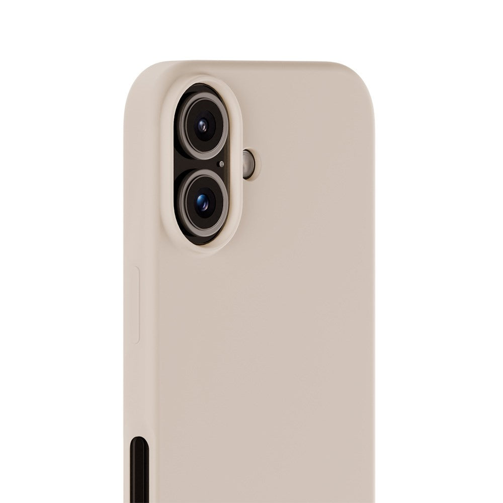 Holdit iPhone 16 Soft Touch Silikone Case - Light Beige