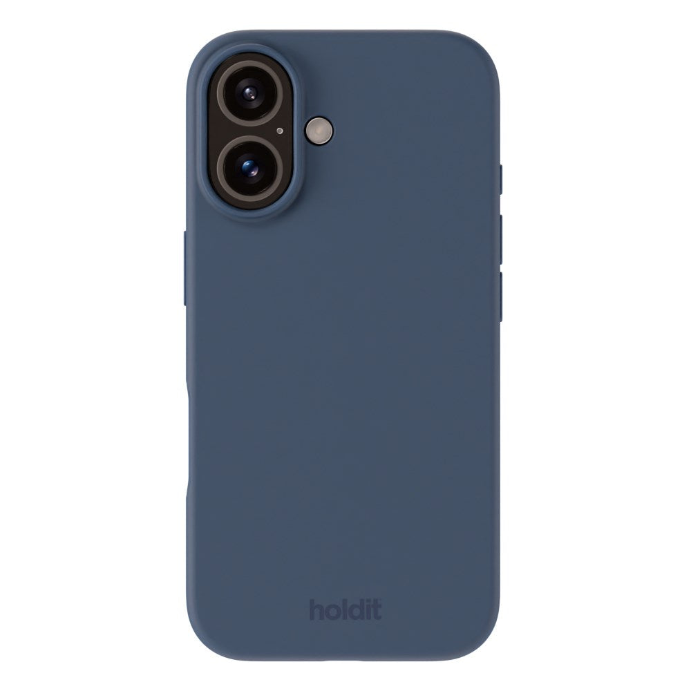 Holdit iPhone 16 Soft Touch Silikone Case - Pacific Blue