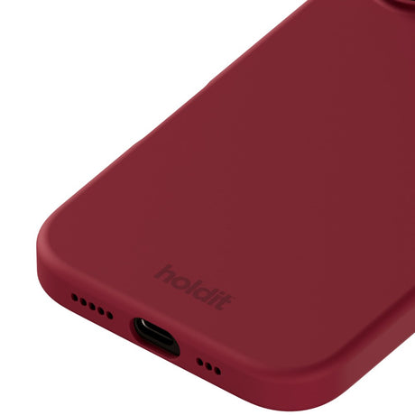 Holdit iPhone 16 Soft Touch Silikone Case - Red Velvet