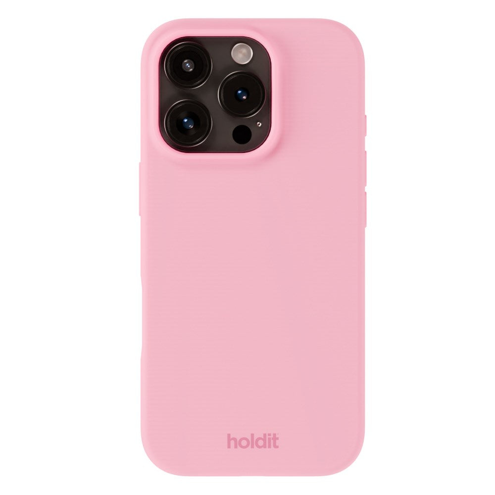 Holdit iPhone 16 Pro Soft Touch Silikone Case - Pink