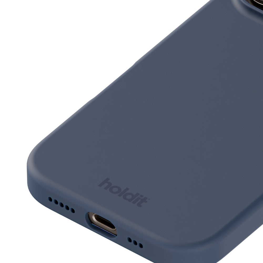 Holdit iPhone 16 Pro Soft Touch Silikone Case - Pacific Blue